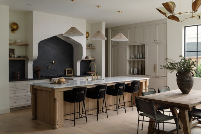 چند آشپزخانه جدید با ایده های پیچیده Backsplash