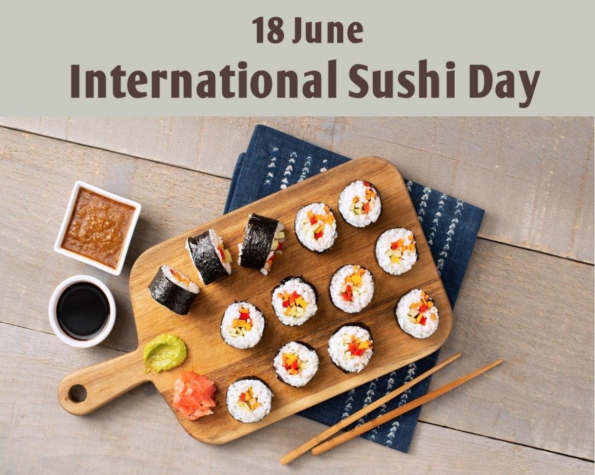 امروز ۱۸ ژوئن ⁧روز جهانی سوشی⁩ است.
