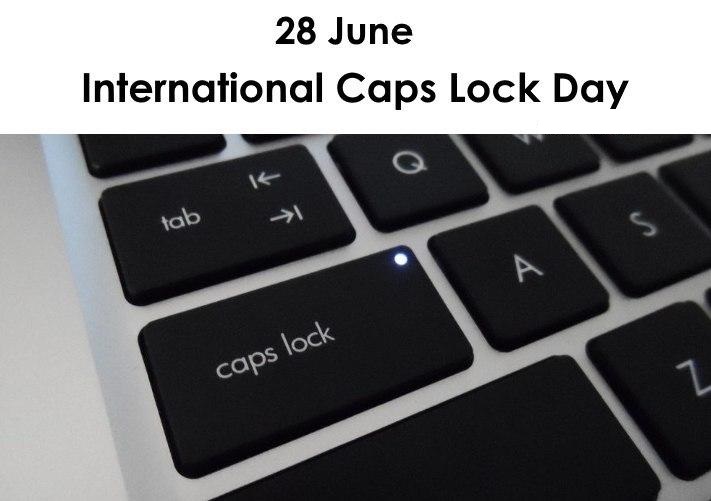 28 ژوئن روز جهانی کپس لاک Caps Lock