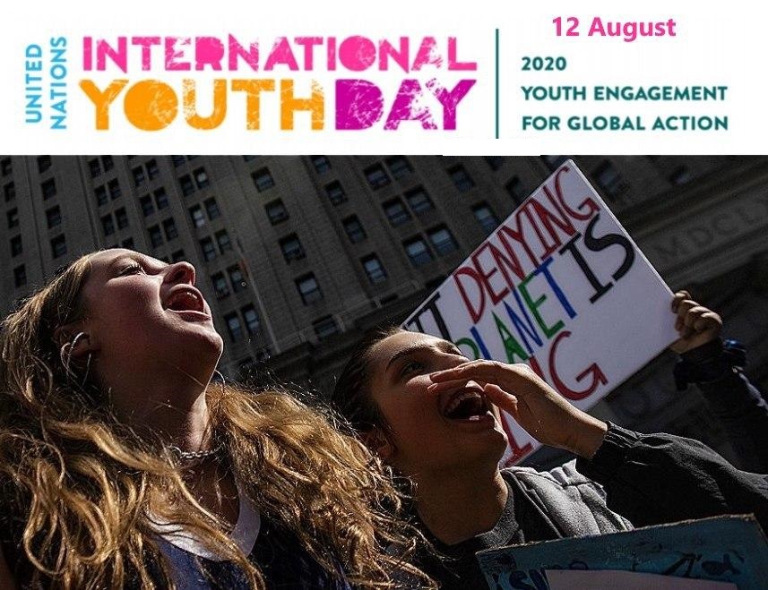 ۱۲ اوت ⁧روز جهانی جوانان⁩ است.