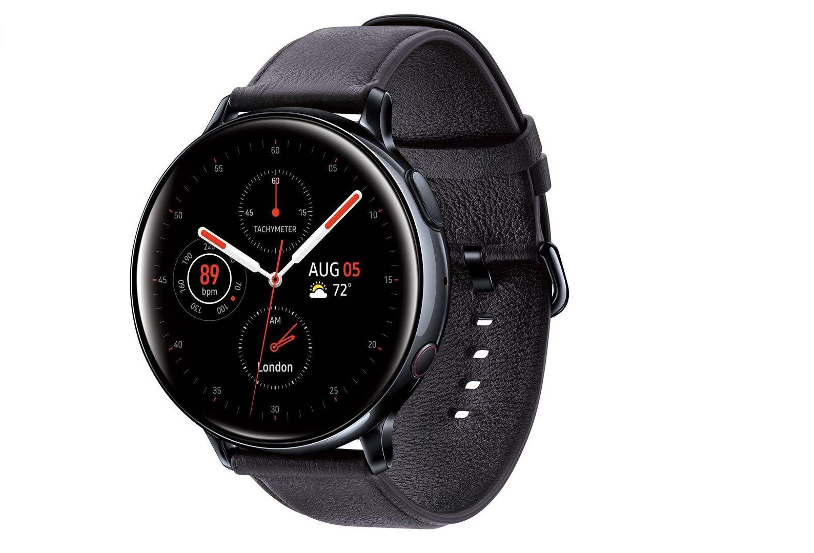 Samsung Galaxy Watch Active2 44mm Leatherband Smart Watch